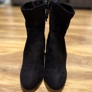 Material Girl Black Heel Boots